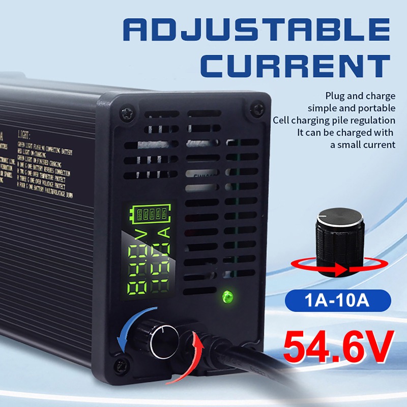 84V 20A Smart Charger - Cargador de Batería de Litio Ajustable