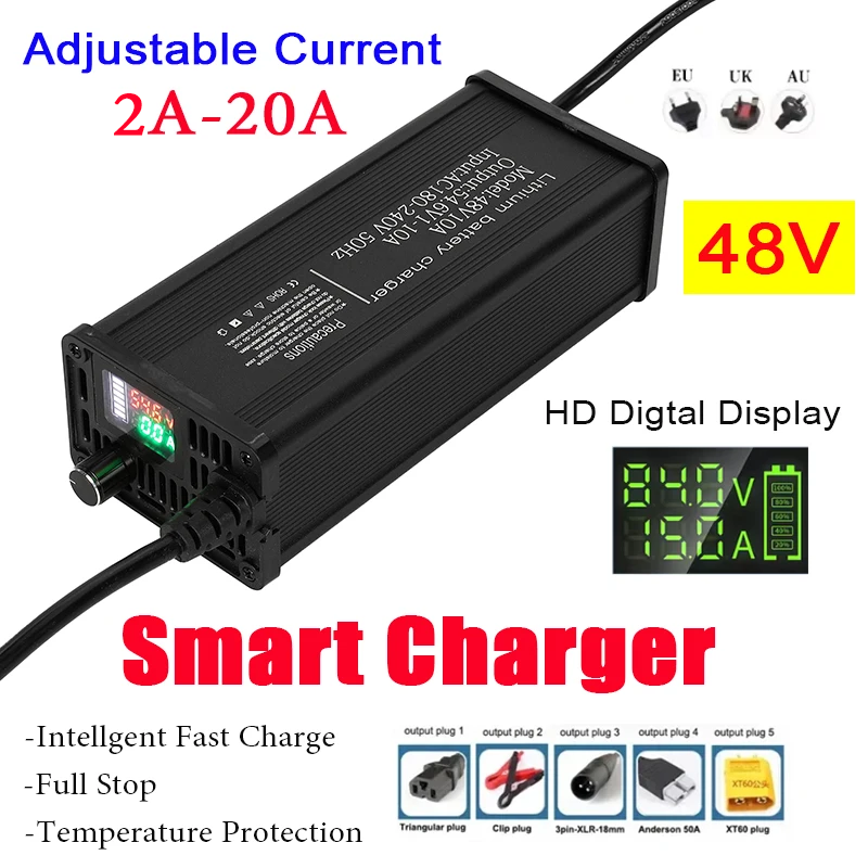 Cargador de Batería de Litio A - 84V 20A Smart Charger reseña y precio