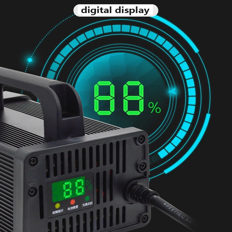 Cargador rápido de iones de li - 84V 20A Smart Charger reseña y precio