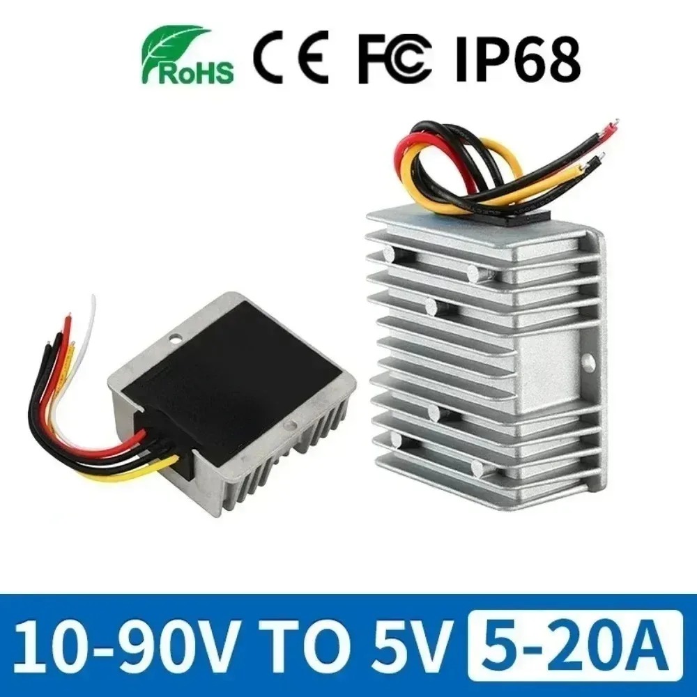 Convertidor de CC de 10-90V a  - 72V 15A Fast Charger reseña y precio