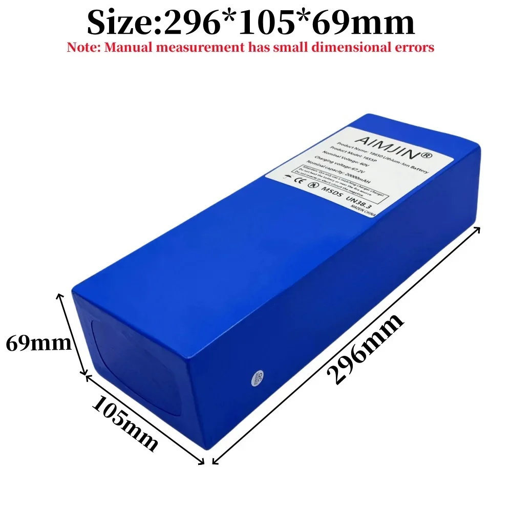 Paquete de Baterías de Litio d - 60V 50Ah Electric Scooter Battery reseña y precio